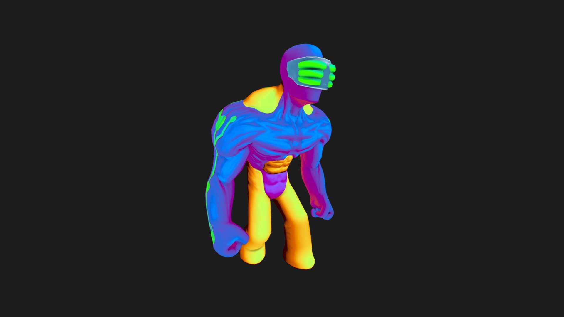 CyberBrute — Sketchfab embed 3D viewer