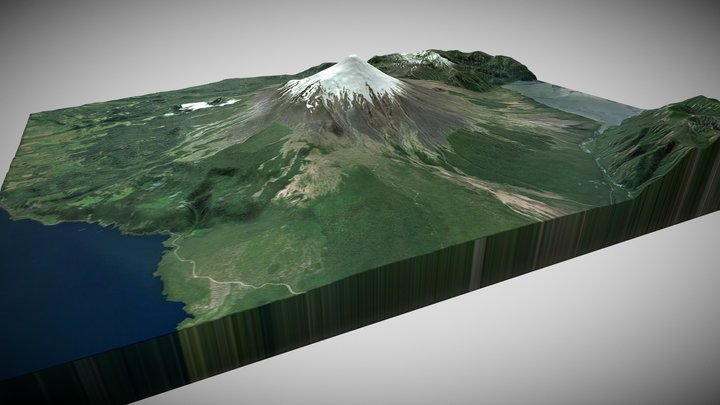 Volcan Osorno 3D - Chile 3D Model