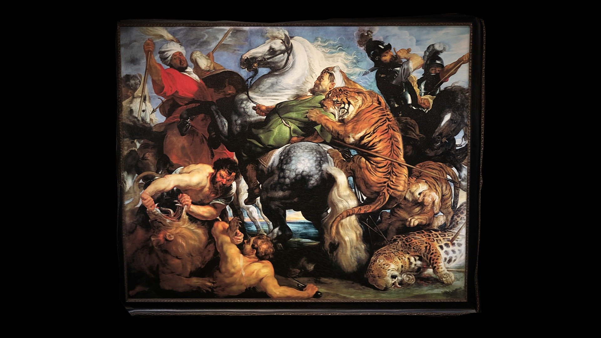 The Tiger Hunt Painting (photogrammetry)