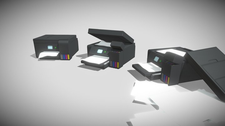 Epson 4750 Printer 3D Model