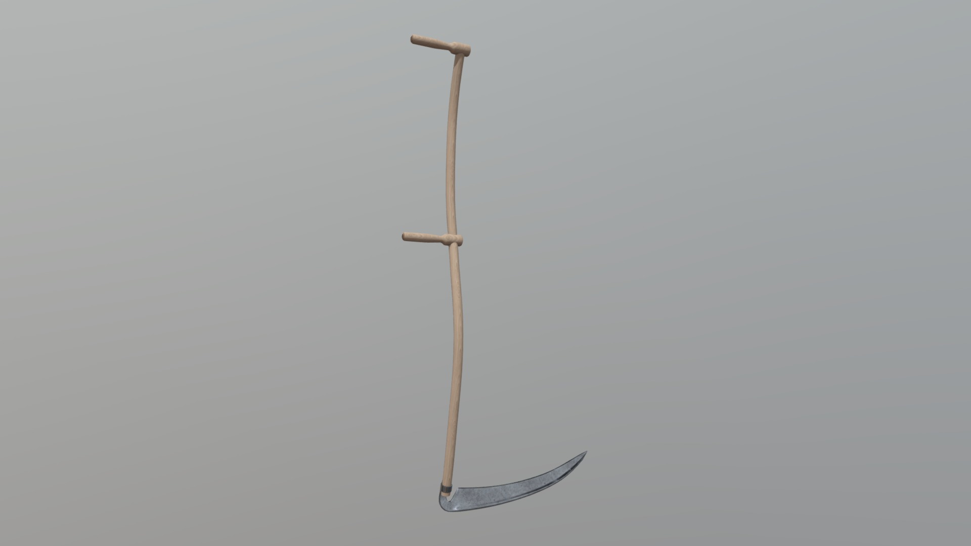 3D model Scythe - This is a 3D model of the Scythe. The 3D model is about a long thin pole.