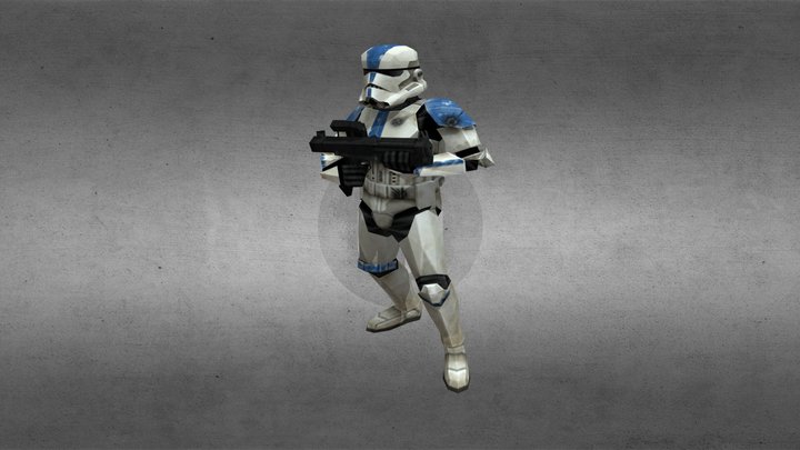 Clone Trooper Phase III - Force Unleashed 3D Model