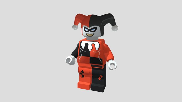 Lego Harley Quinn 2008 3D Model