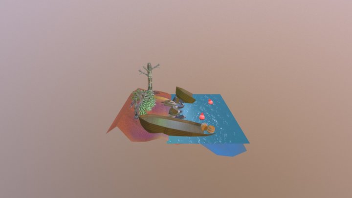 Riverbank 3D Model