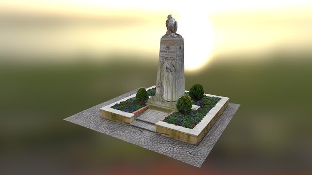 Monument de martres tolosane 3D Model