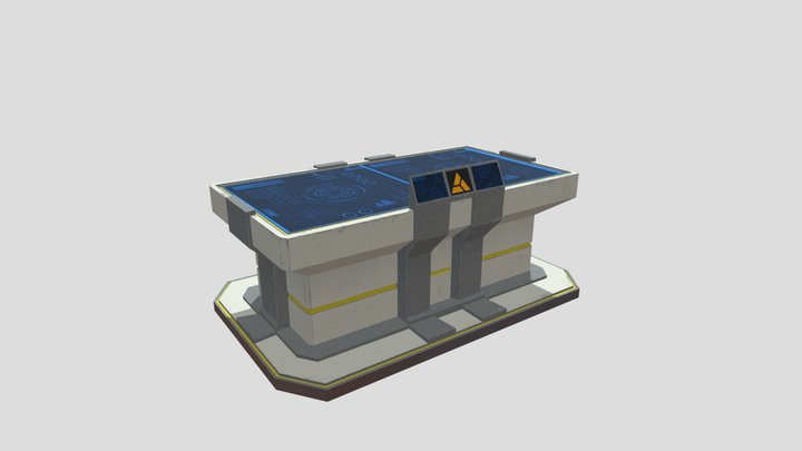 Sci-Fi Table 3D Model