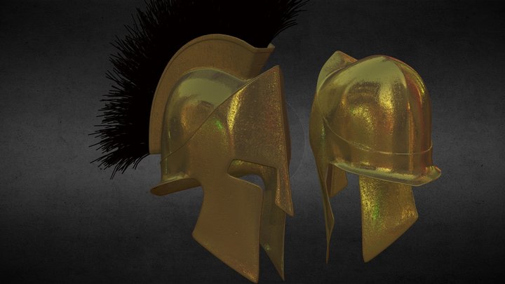 Sparta helmets 3D Model
