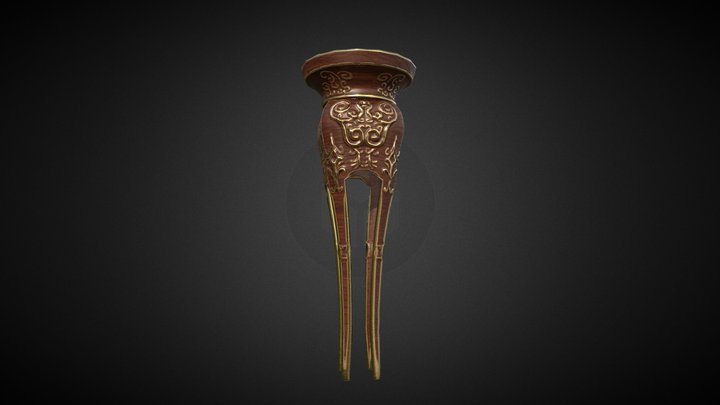 Pedestal with Ornaments 3D Model