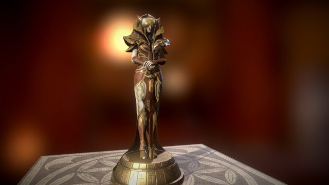 Archage Amarendra Statue 3D Model