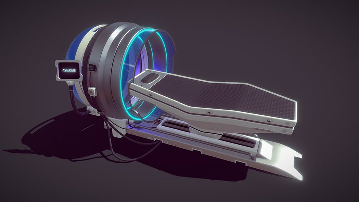 Sci-Fi Lab Machine 3D Model