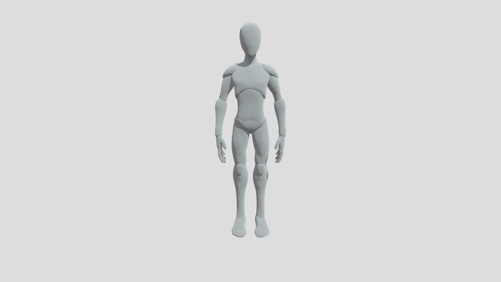 random ass rigged Base 3D Model