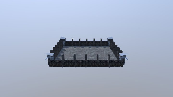 Simple Arena (VR test object) 3D Model