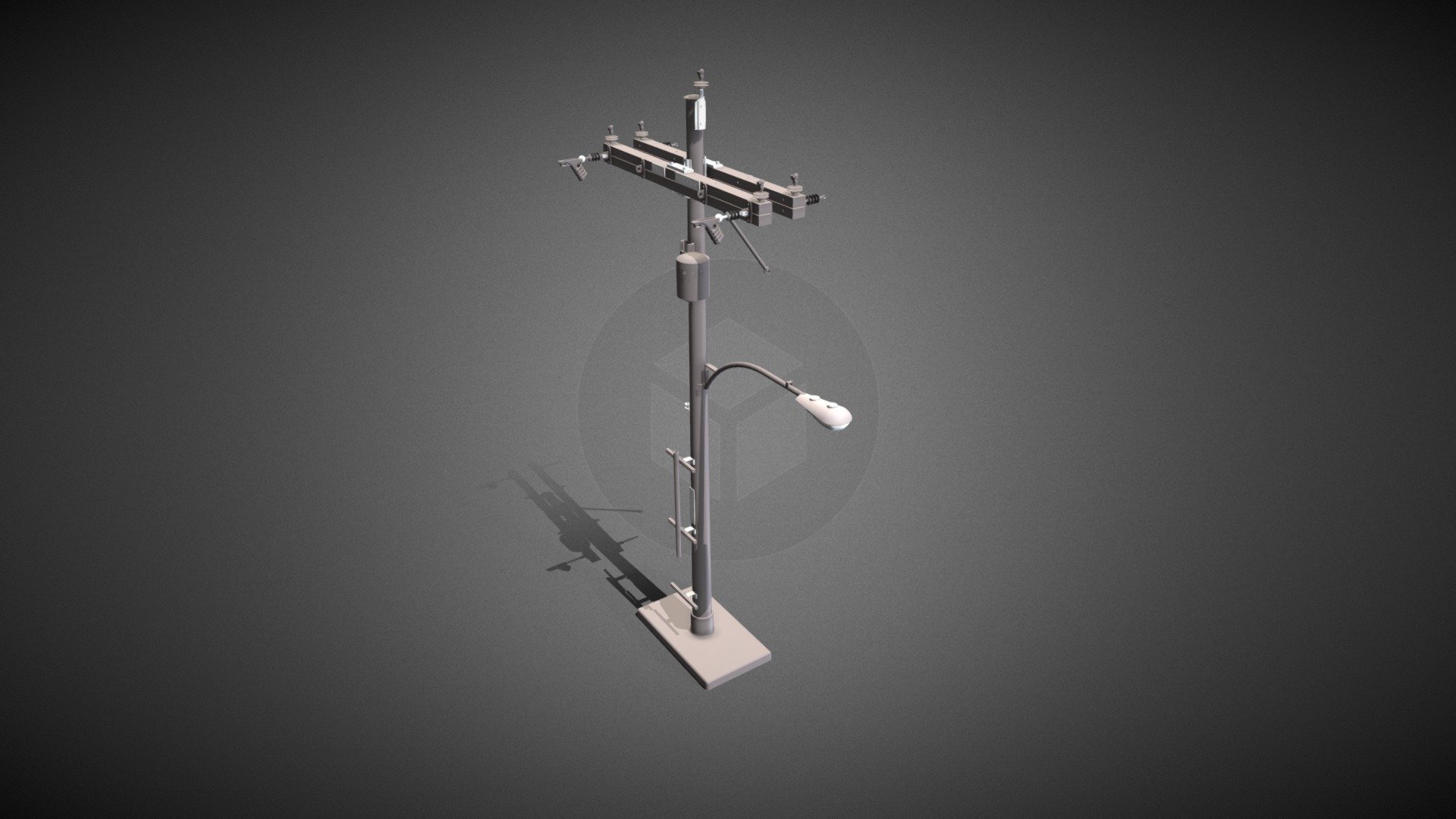 Pole Assembly For Printing 3D model by TheDigitalShack (asquires2009