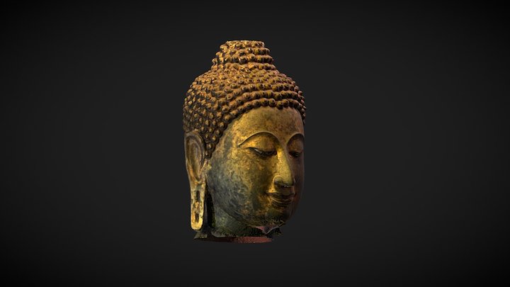 Sukhothai Buddha's Head 3D Model