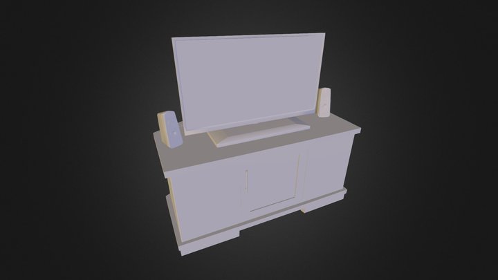 TVsetup_Cupboard_01 3D Model