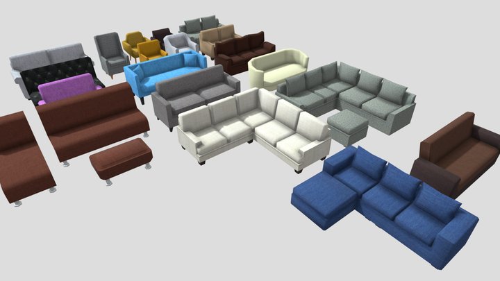 Armchair – Gratis 3D-model STL