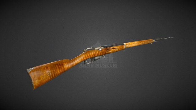 Infantry Rifle mod. 1891 with Bayonet – Kostenloses 3D-Modell STL