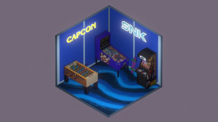 Isometric Arcade 3D Model