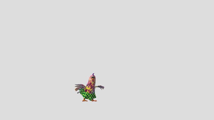 La gallina bataraza 3d 3D Model