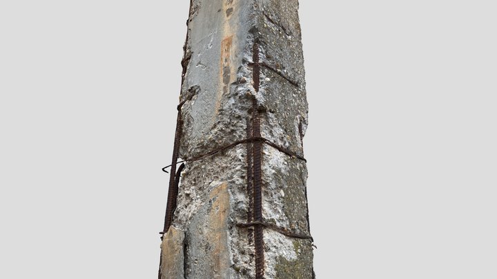 Concrete Pillar 01 - RAW Scan 3D Model