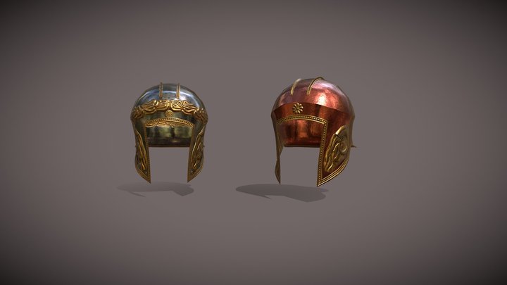 Illyrian-type helmets 3D Model