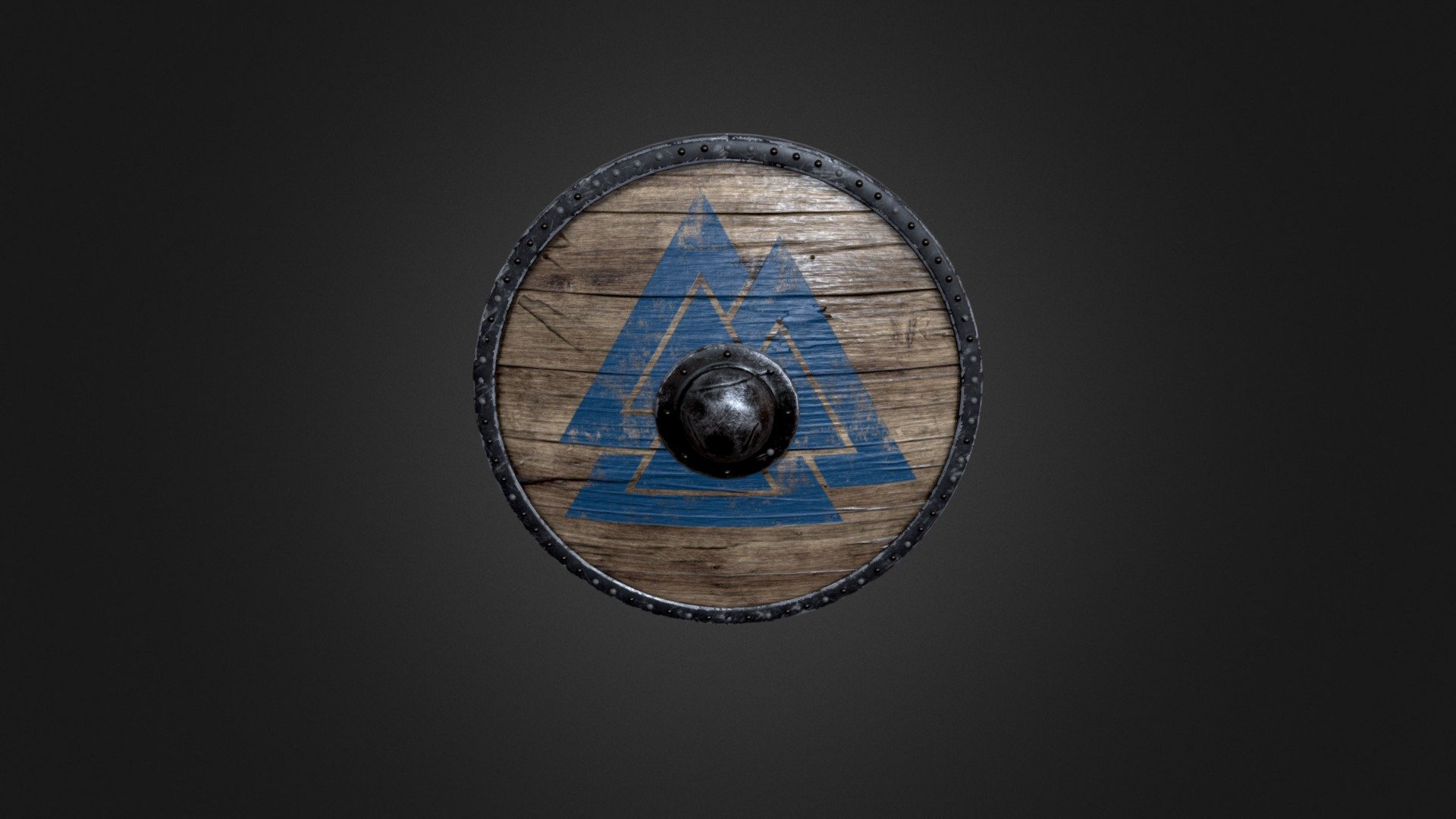 Viking Shield - low poly_Game Ready Asset - 3D model by patryk.uap.2794 ...