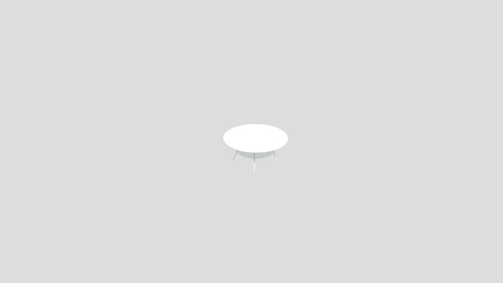 Golden Coffee table 3D Model
