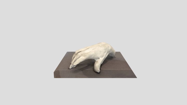 Rodin hand sculpture 3D Model