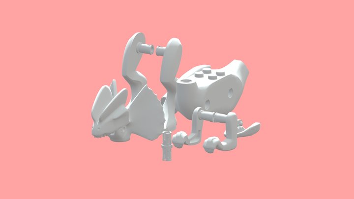 LEGO DILOPHOSAURUS FOR PRINTING 3D Model