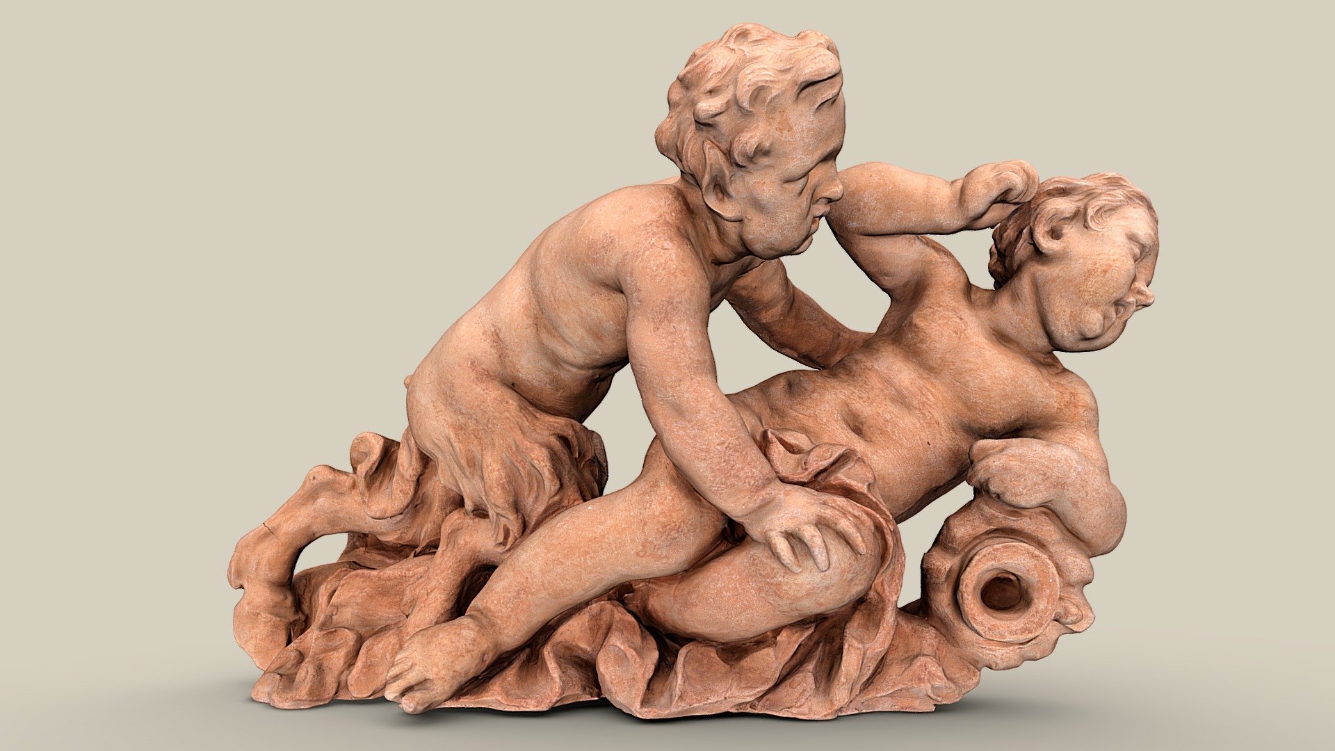 Satyr mit Nymphe — Sketchfab embed 3D viewer
