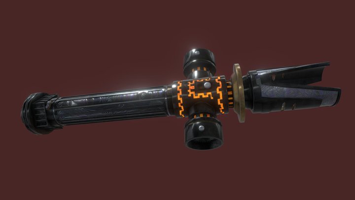 Lightsaber based on a concept art 3D Model
