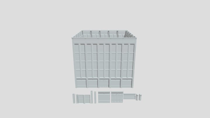 Modular Building 3D Model