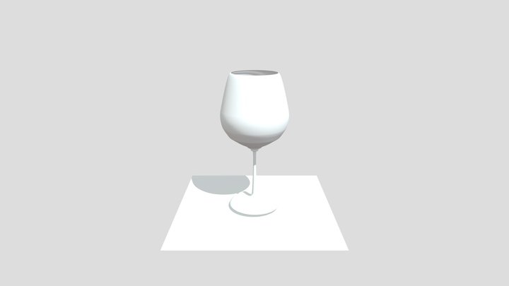 Water glass 3D Model