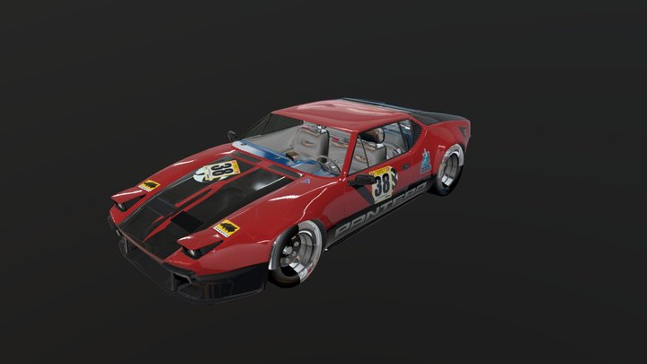 DeTomaso Pantera GT5 3D Model