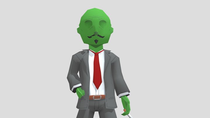 WEBM Shachou Lowpoly 3D Model