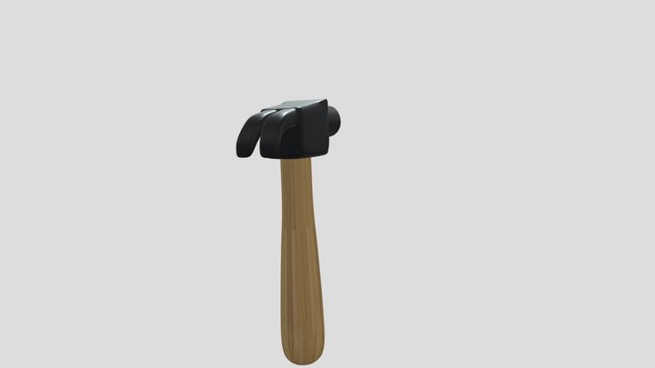 a simple hammer 3D Model