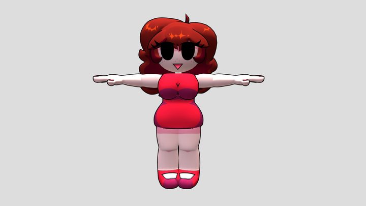 Girlfriend (FNF) 3D Model