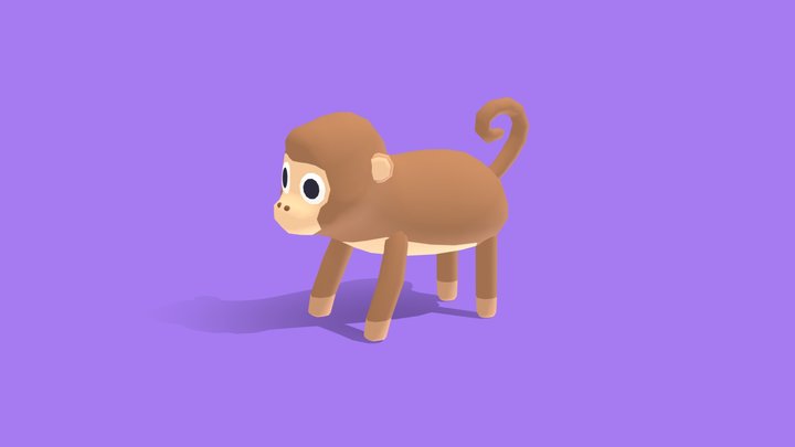 Monkey - Quirky Series 3D Model