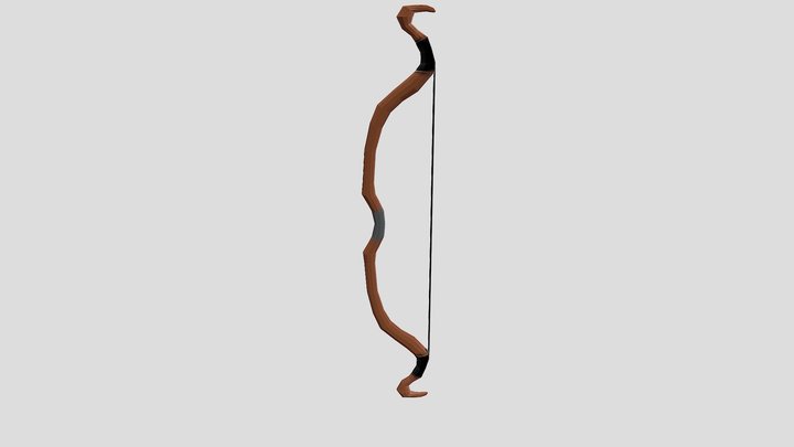 Low-Poly Bow 3D Model