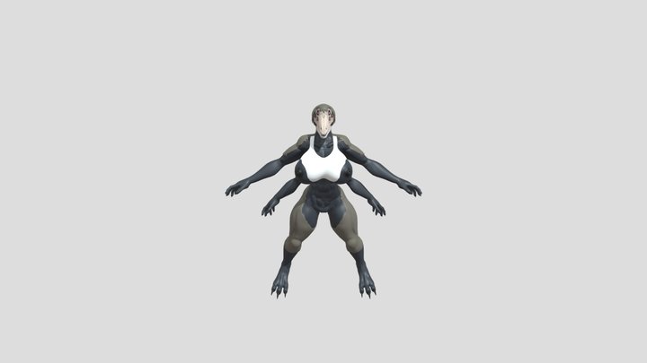 SCP-682 3D Model