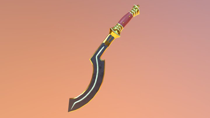 Gilded Khopesh 3D Model