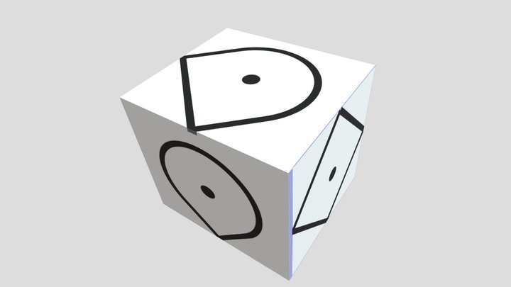 Basic Kolam cube 3D Model