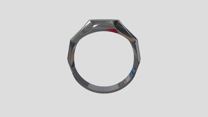 Placeholder Signet Ring 3D Model