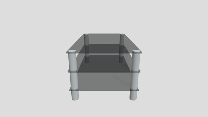 Glass Coffee Table 3D Model
