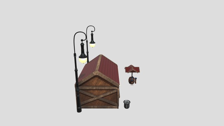 Market_scene 3D Model