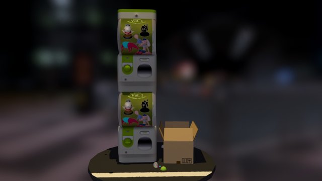 Gachapon Machine 3D Model