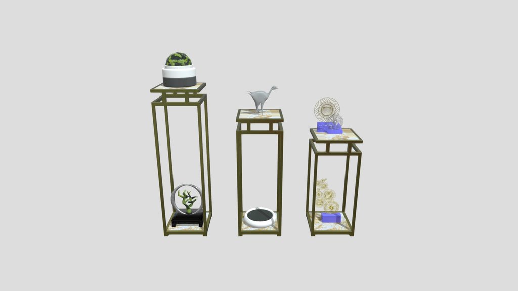 Square Stands Decoration Set