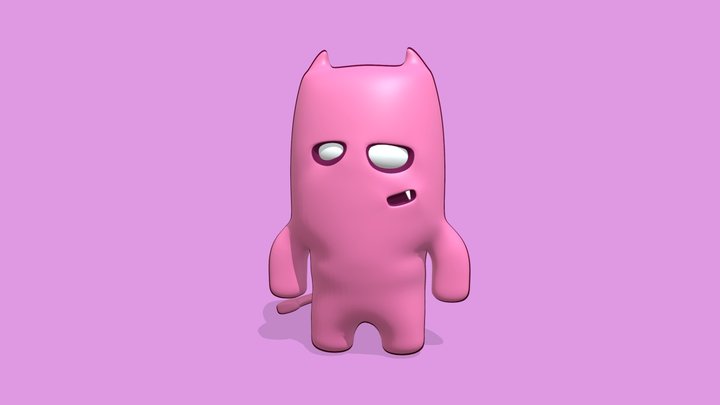 Cartoon Monster 3D Model