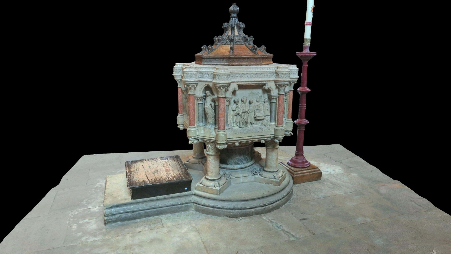 The Font, located at Lichfield Cathedral, UK