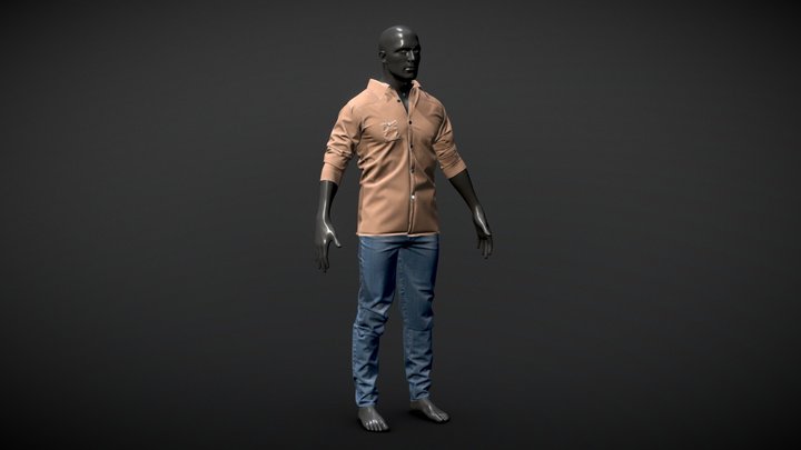Men Clothes 3D Model